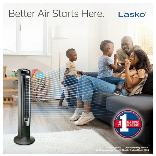 Lasko T42951C FAN TOWER W/REMOTE 42IN Black - Gallery 17