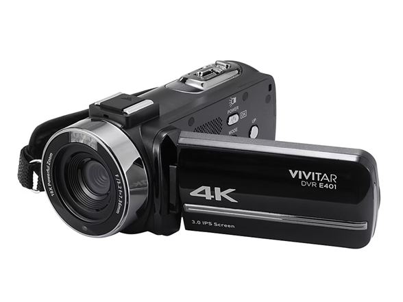 Vivitar 4K Digital Camcorder With 8X Zoom (Refurbished Brown Box)