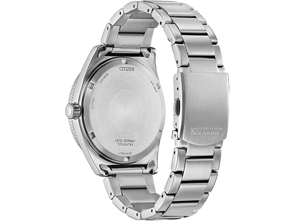 Citizen Men Force Silver-Tone Bracelet and Blue Di