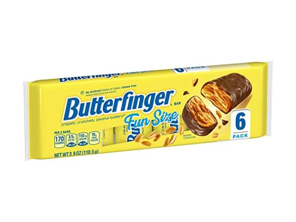 Butterfinger Fun Size Bars, 6-Pack