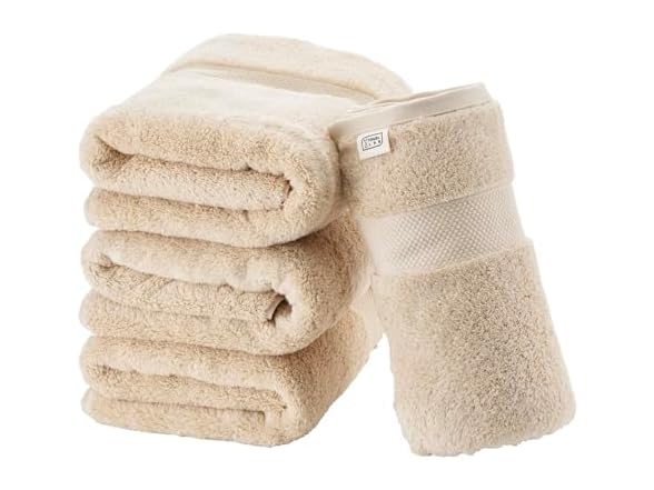 Towel Laboratory Beige,Pack of 4