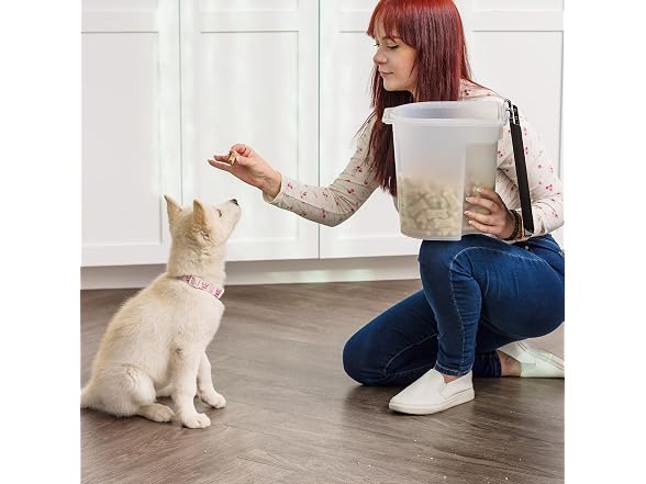 IRIS USA Dog Food Storage Container, Up to 6