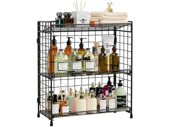 DTUQYX Bathroom Counter Storage Organizer, 3 tier