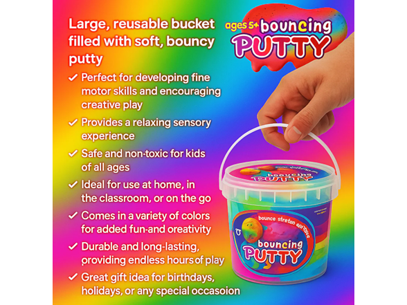 Jumbo Bouncing Putty Pail