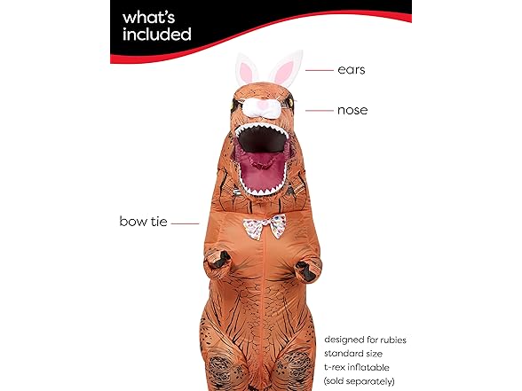 TRex Easter Bunny Kit Costume (One Size)