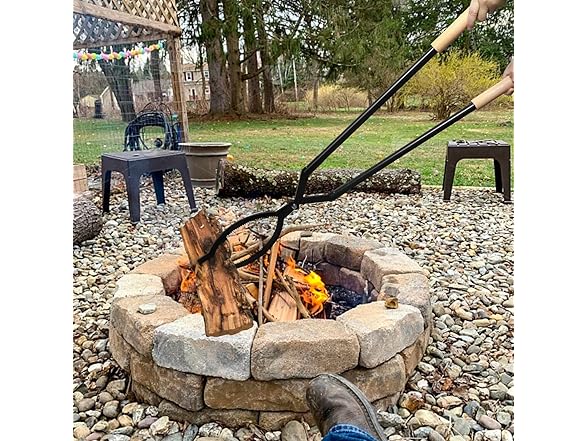 USENIOR Heavy Duty Firewood Tongs