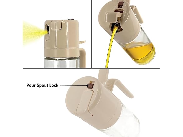 Glad 2 in 1 Oil Dispenser, 18.6oz/550ml 