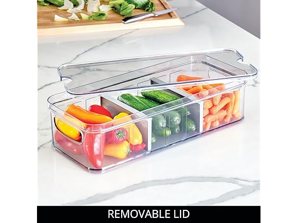 InterDesign iDesign Recycled Plastic Crisp Large Divided Fr