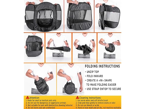 Zento Deals Portable pet playpen – Foldable