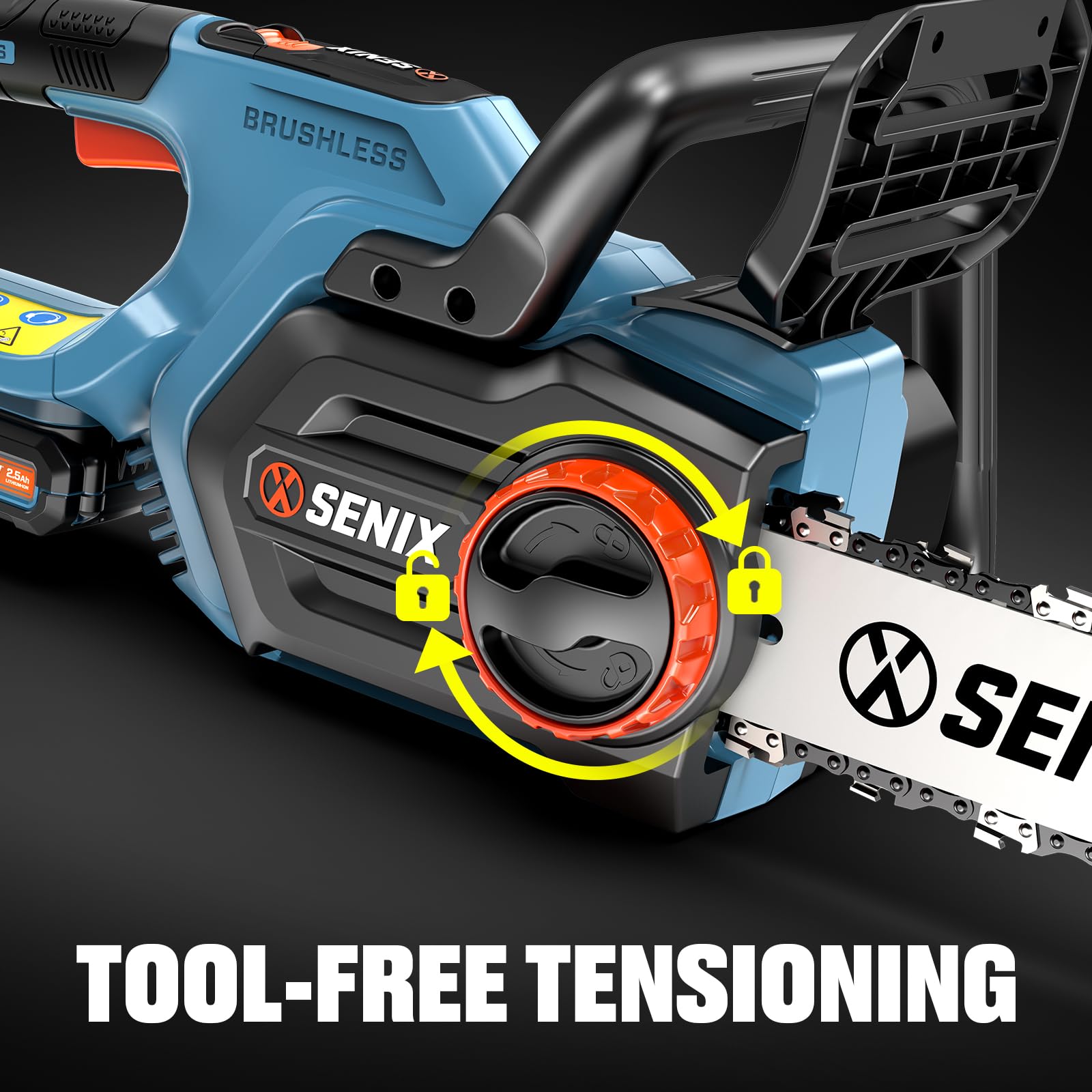 SENIX Chainsaw Cordless, 20V 10" - Gallery 11
