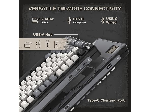 RK ROYAL KLUDGE L75 Wireless Gasket RGB Gaming Keyboard