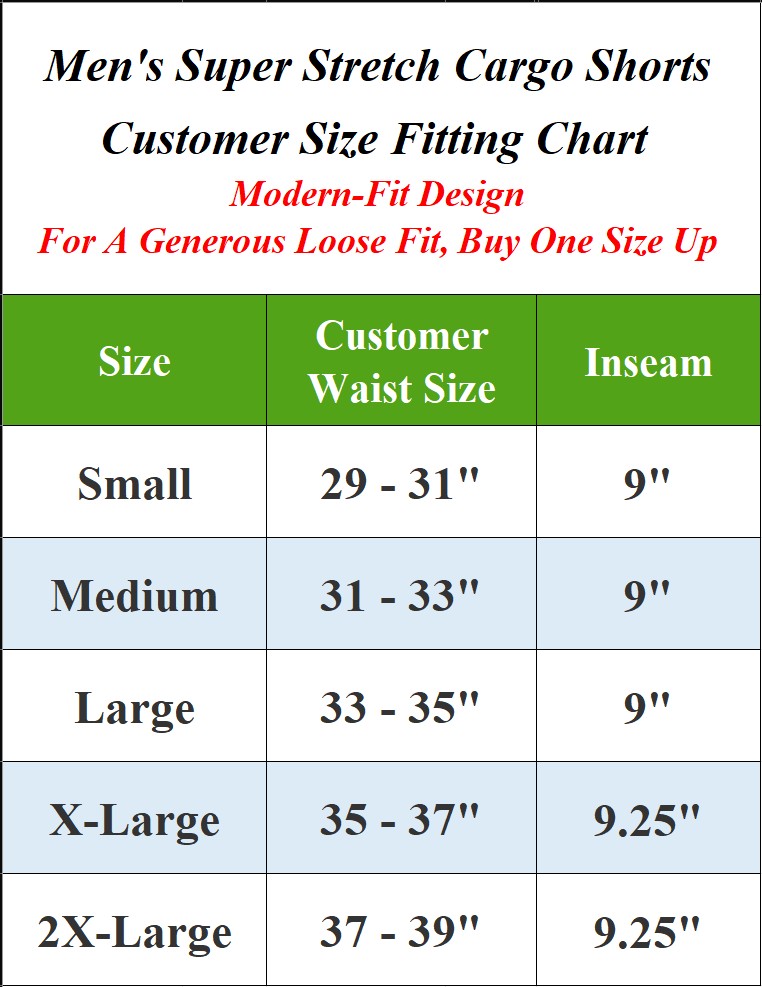 3Pk Mens Super Stretch Cargo Shorts - Gallery 13