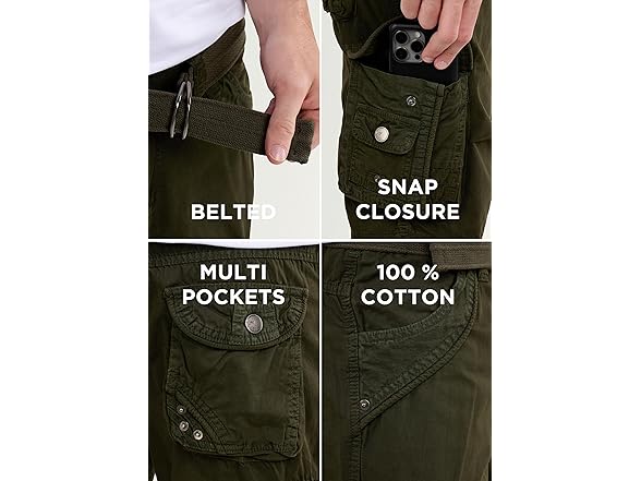 X RAY Cargo Shorts (34) Olive