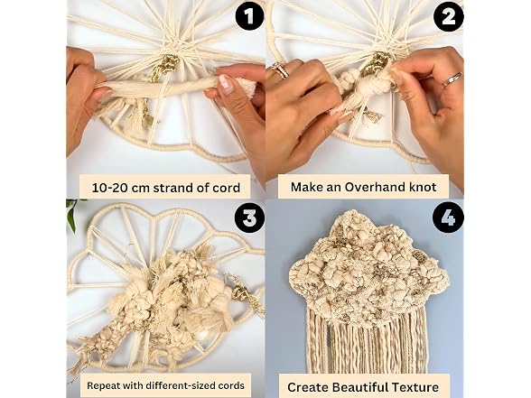 BOCHIKNOT 9mm Thick Macrame Cord - Cotton