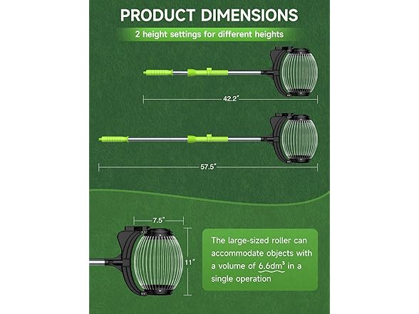 Acorn Picker Upper Roller for Walnuts