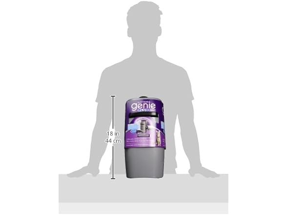 Litter Genie Plus Pail (Silver) Cat Litter Box