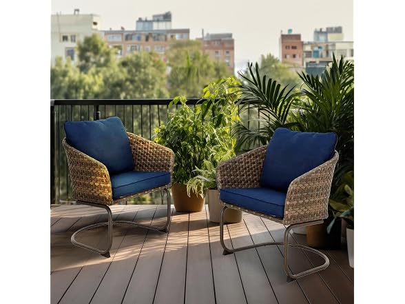 Four Seasons Courtyard Rockland Alloy Steel Frame Spring Recliner