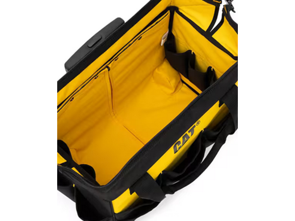 CAT 84672 TOOL STORAGE TOTE 18IN Black and Yellow
