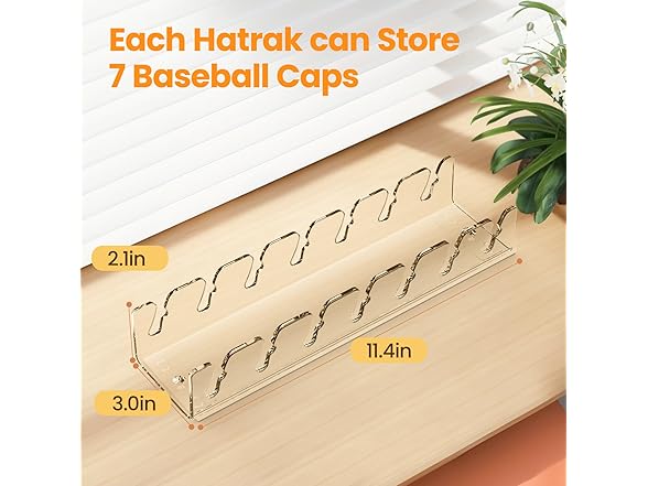 Nicetree Hat Organizer for Baseball Caps, 2 Pcs 