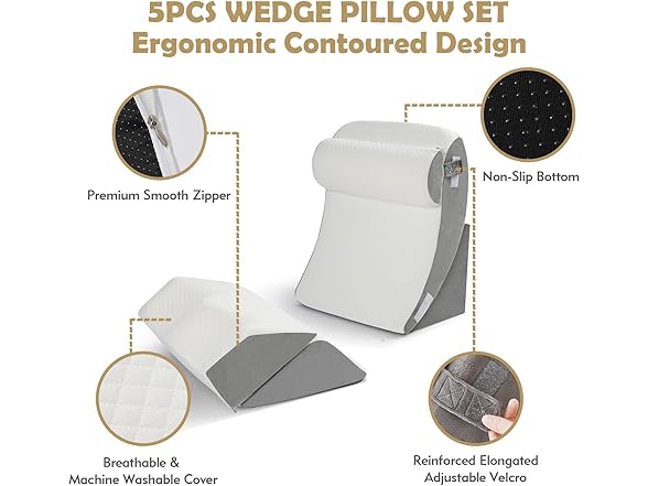 Orthopedic 5Pcs Wedge Pillow