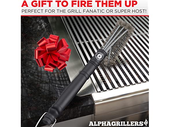 Alpha Grillers Alpha Grillers BBQ Grill Brush - Wire Gr