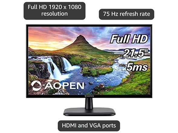 AOPEN by Acer 22CV1Q bi 21.5" Full HD (1920 x 1080) VA Monitor