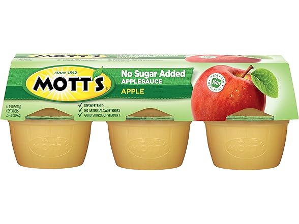 Mott's No Sugar Added Applesauce, 3.9 oz