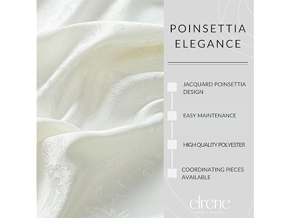 Threadmade Poinsettia Holiday Tablecloth