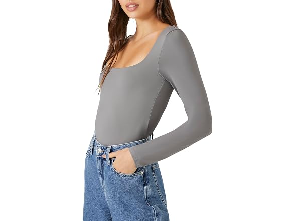 Forever 21 (XS) Long-Sleeve Bodysuit