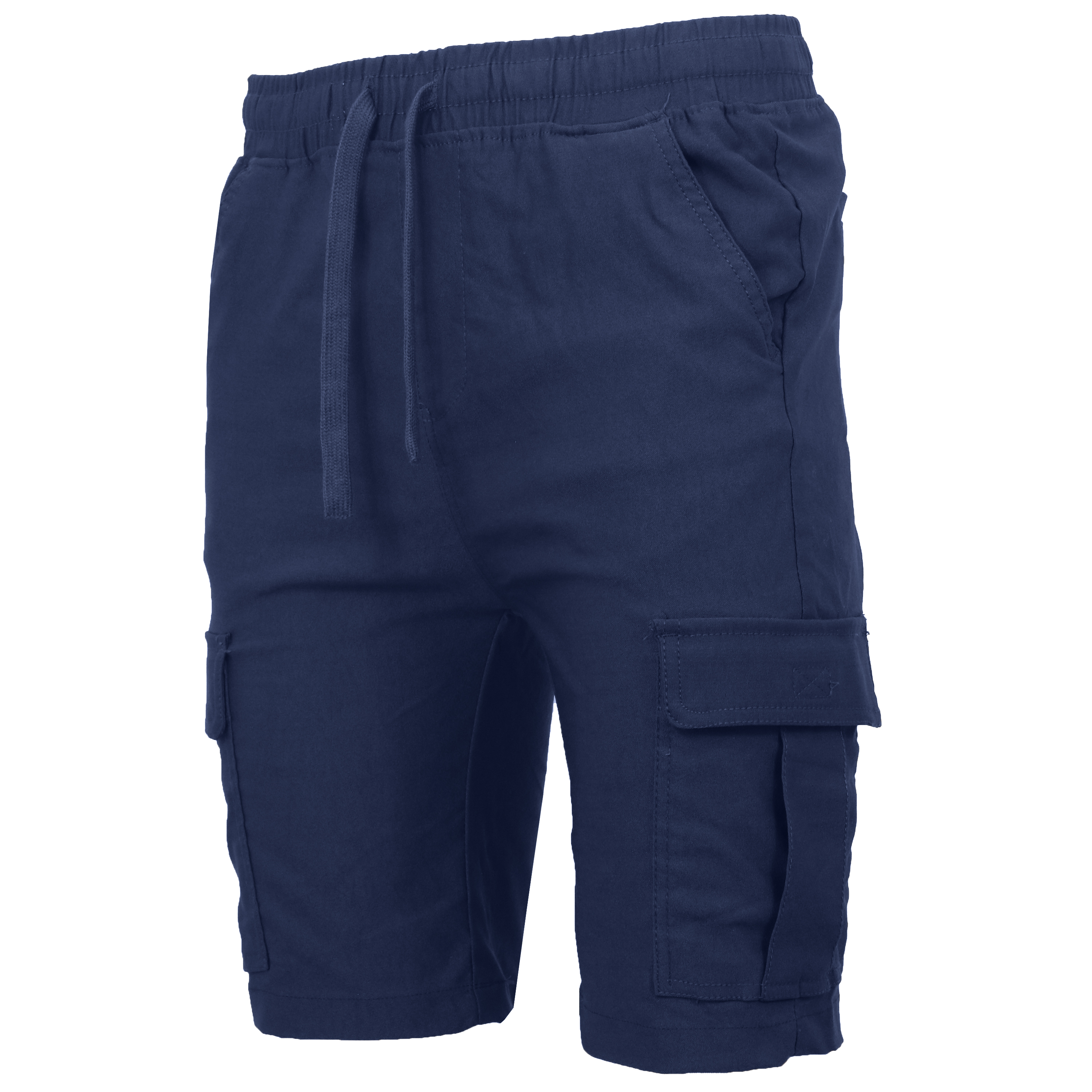 Mens Super Stretch Pull-On Cargo Shorts - Gallery 48