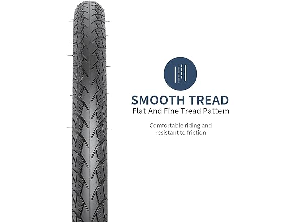 YUNSCM 26x1.75" Bike Tires & Tubes, 2-Pack