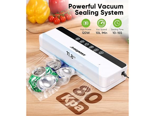 Vacuum Sealer for Food, 6-in-1 Food