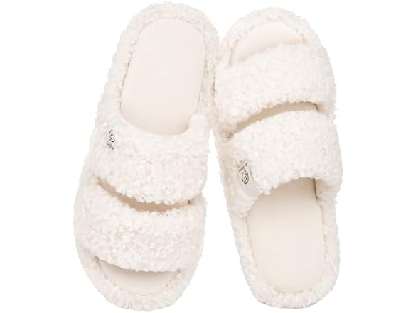 Women's Open Toe Slippers Fuzzy
