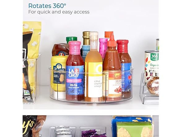 iDesign Recycled Plastic Lazy Susan Turntable