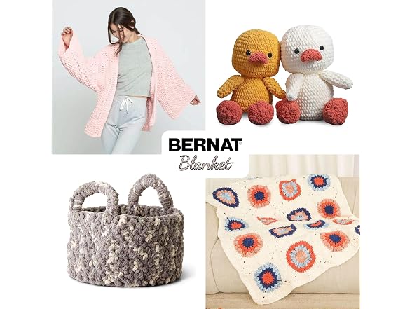 Bernat Blanket Tweeds Soft Crochet Yarn for