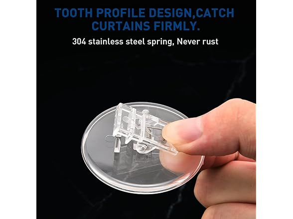 Ajiaguo Shower Curtain Clips Set