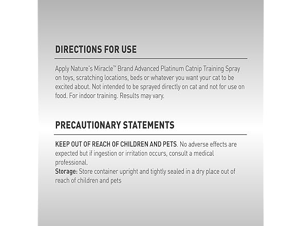 Natures Miracle Advanced Catnip Training Spray