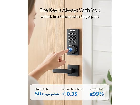 Philips WiFi Keypad Door Lock with Handle