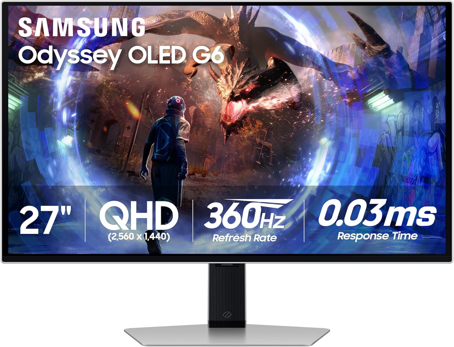 Samsung 27" Odyssey OLED G6 G60SD Gaming Monitor (Open Box) - Gallery 5