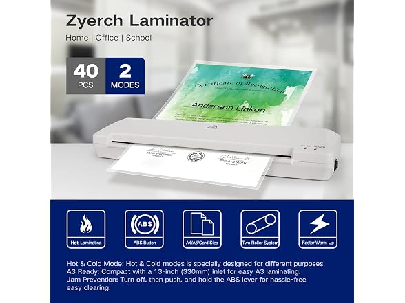 Laminator 13" A3 Laminator Machine