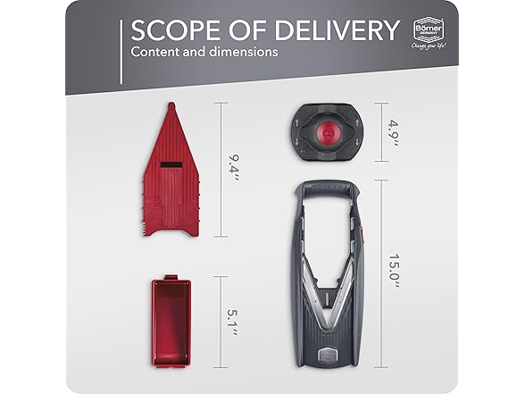 Börner by Reston Lloyd Mandoline Slicer Vital (Basic Set)