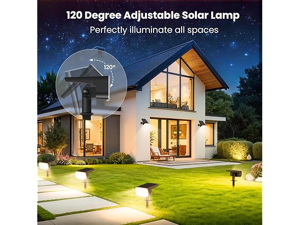 DAMINY 6-Pack Solar Spotlights IP65