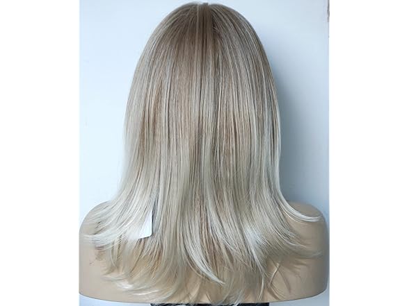 Medium Length Layered Golden Blonde Wig
