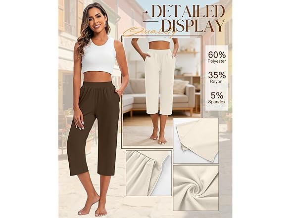 Women’s Capri Sweatpants 3 Pack