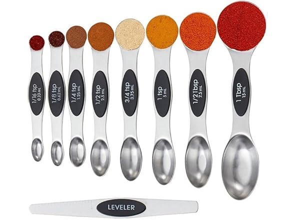 Magnetic Measuring Spoons Set (9-Piece),
