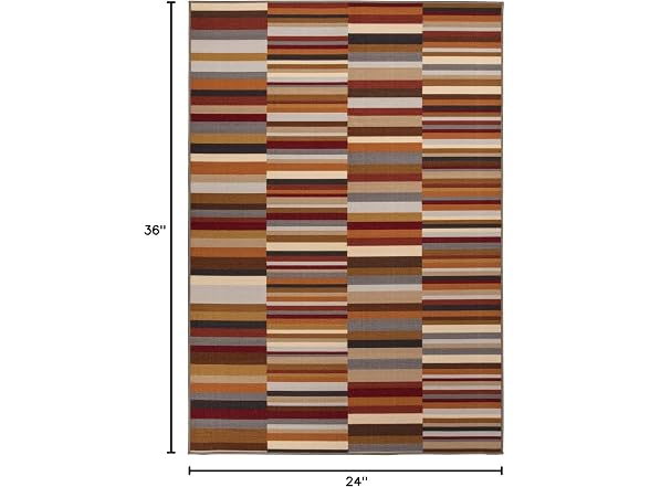 Superior Arden Modern Striped Rug 2x3