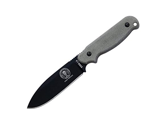 ESEE Laser Strike Knife, Black Blade,