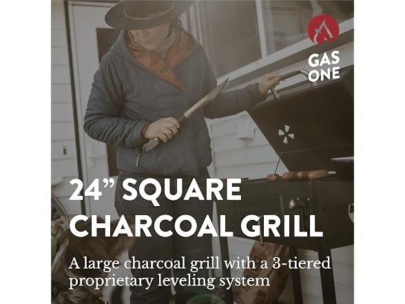 Gas One Charcoal Grill  24-inch - Gallery 2
