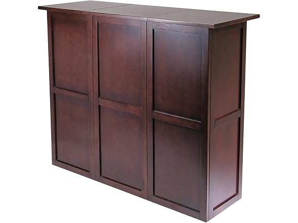 Winsome Newport 87" Wood Expandable Wine Bar