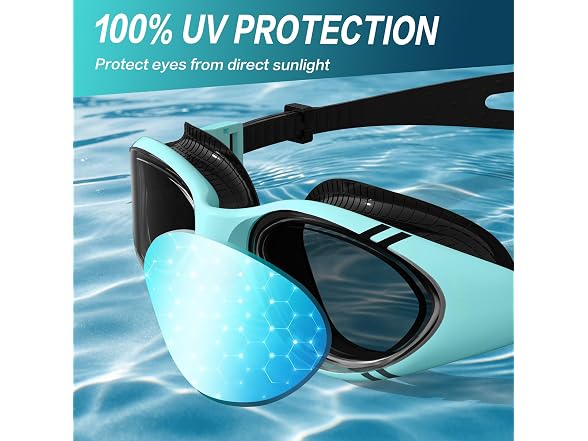 VegoVia Green Adult Swim Goggles